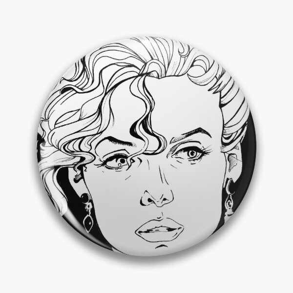 Artikelvorschau, Michelle Pfeiffer (White Fill) entworfen und verkauft von DexDrawsStudio.