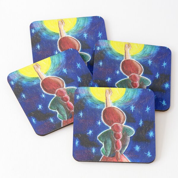 Item preview, Color pencil - lady reaching the moon designed and sold by Karolien Kenis.