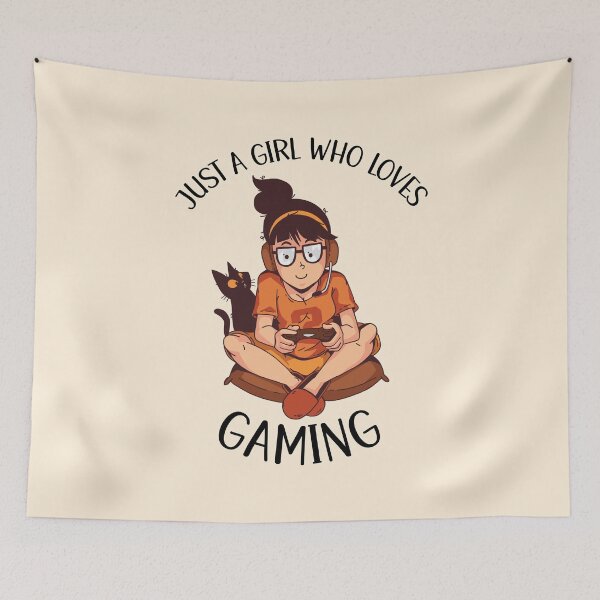 Item preview, Just A Girl Who Loves Gaming designed and sold by OnepixArt.