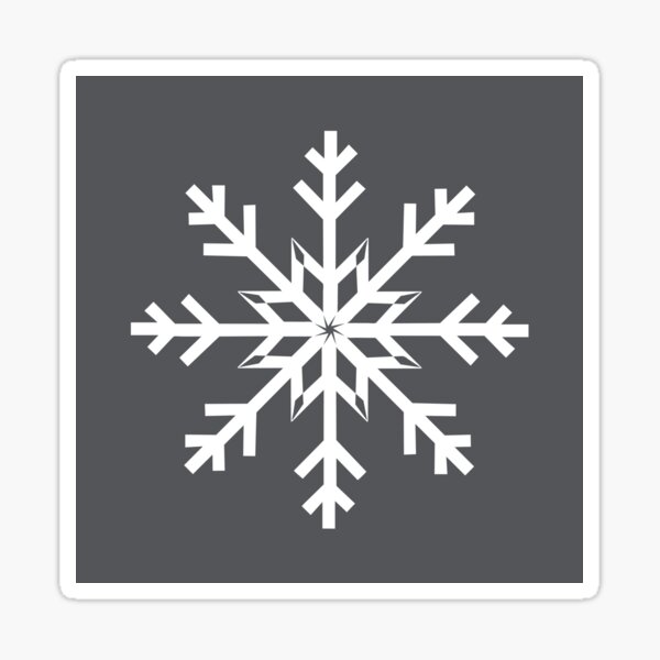 Item preview, Snowflake on Charcoal Gray   designed and sold by Sharon Schwalbe.