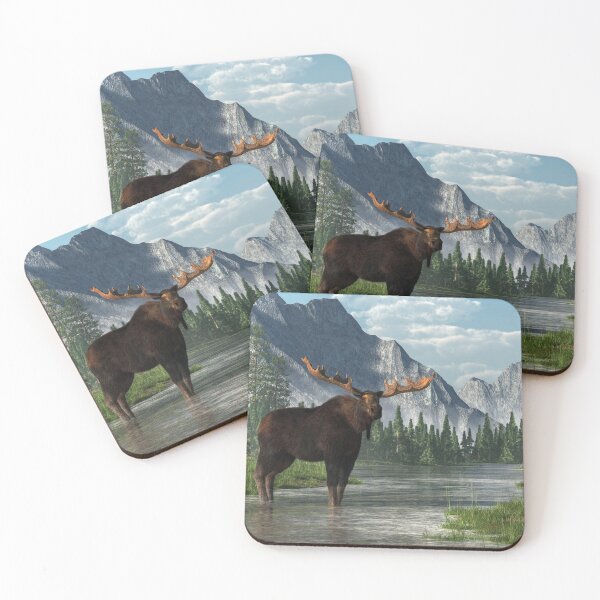 Item preview, Moose in a River designed and sold by Daniel Eskridge.