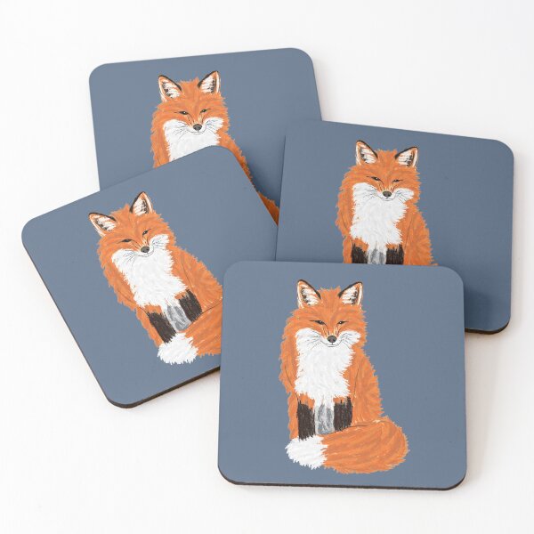 Item preview, Artwork of a Sitting Red Fox I designed and sold by JD's Shop.