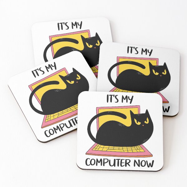 Item preview, It's My Computer Now Cat on Laptop designed and sold by OnepixArt.