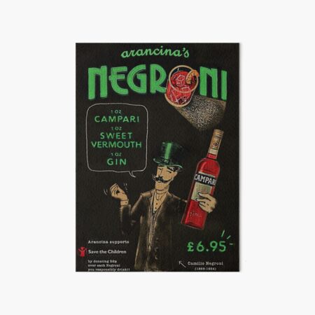 Artikel-Vorschau von Vintage grüne Arancinas Negroni Campari süßer Wermut Gin Cocktails Werbeplakat, designt und verkauft von Jéanpaul  Ferro.