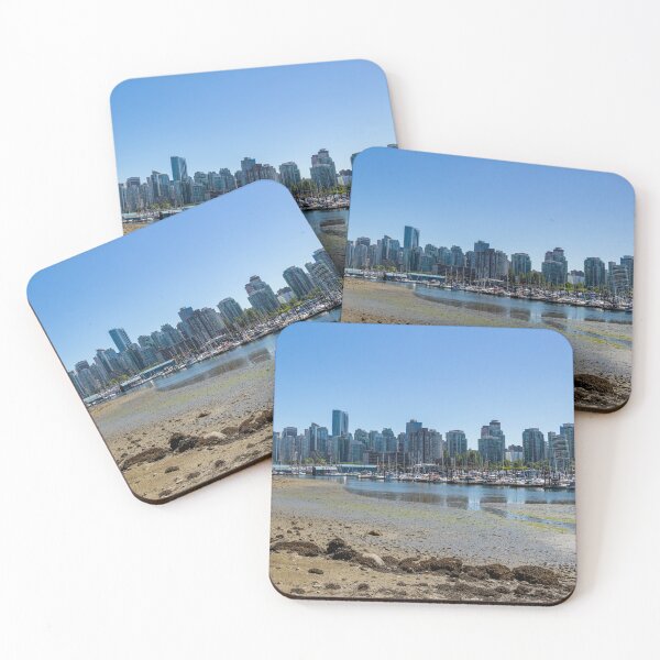 Item preview, Low tide in Coal Harbour, Vancouver, on a summers day, from Stanley Park designed and sold by SnapTPhotograph.