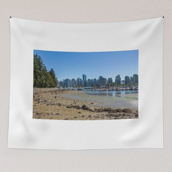 Item preview, Low tide in Coal Harbour, Vancouver, on a summers day, from Stanley Park designed and sold by SnapTPhotograph.
