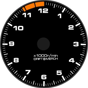 Artwork thumbnail, Motorsport-Inspired Racing Tachometer by driftmerch