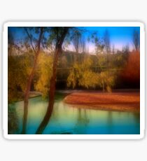 Landscape with River Sticker