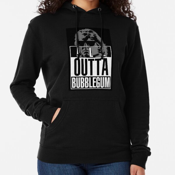 STRAIGHT (ALL) OUTTA BUBBLEGUM Lightweight Hoodie