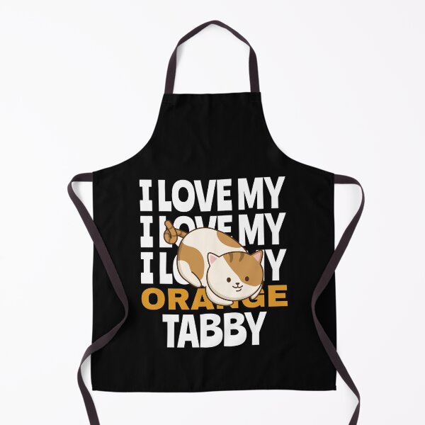 Item preview, I Love my Orange Tabby Cat design  designed and sold by Brat-Cat-Shirts.