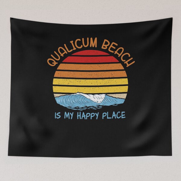 Item preview, Qualicum Beach Is My Happy Place Vintage Sunset designed and sold by Renergie.