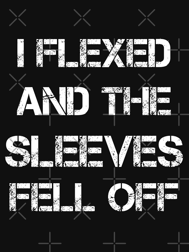 Mens I Flexed And The Sleeves Fell Off Tank Top Funny Sleeveless Gym