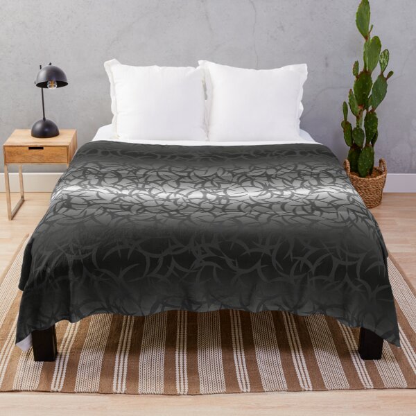 Item preview, gray-black abstract seamless pattern with arcs and squiggles on a gradient background designed and sold by Liza-RKS.