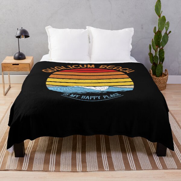 Item preview, Qualicum Beach Is My Happy Place Retro Sunset designed and sold by Renergie.