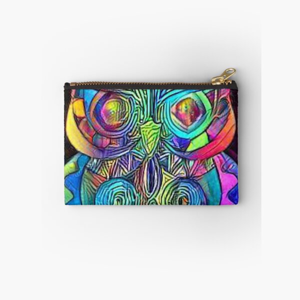 Item preview, Vintage Hippy Owl - Psychedelic Pastel Colors Abstract Design designed and sold by ittybittyowl.