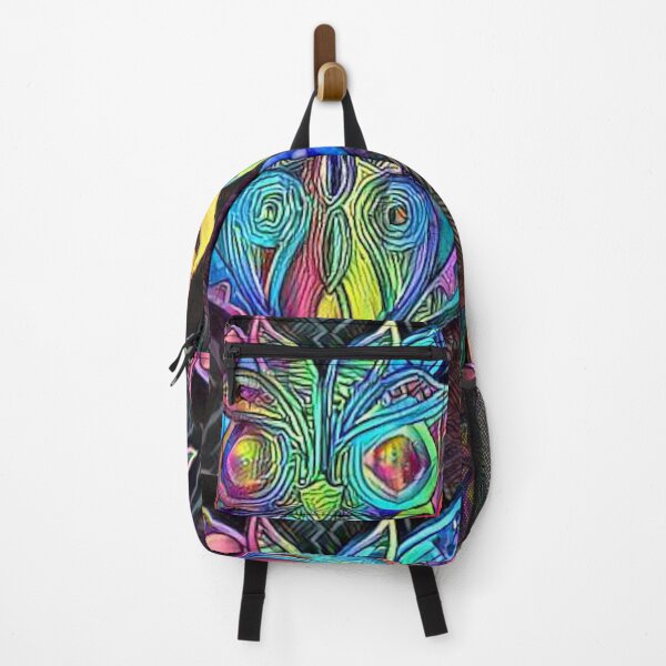 Item preview, Vintage Hippy Owl - Psychedelic Pastel Colors Abstract Design designed and sold by ittybittyowl.