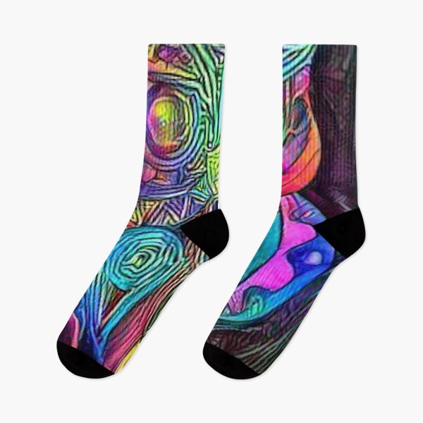 Item preview, Vintage Hippy Owl - Psychedelic Pastel Colors Abstract Design designed and sold by ittybittyowl.
