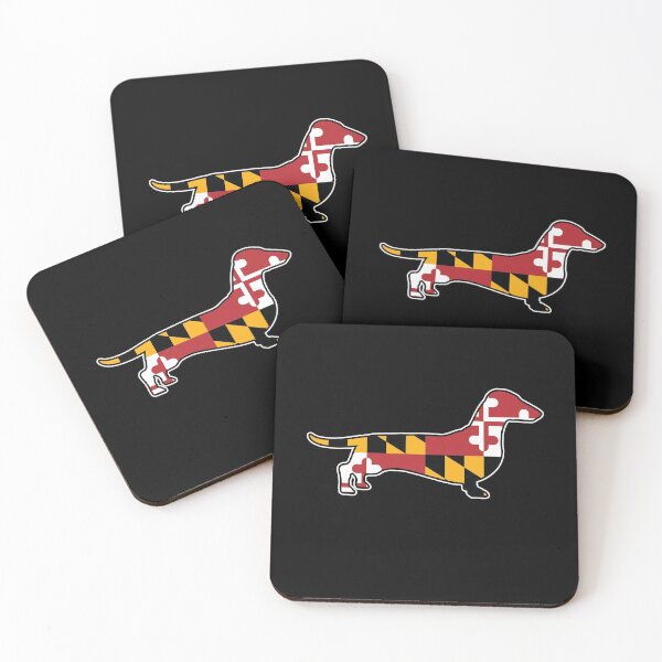 Item preview, Maryland Flag Dachshund Dog designed and sold by MarylandStyle.