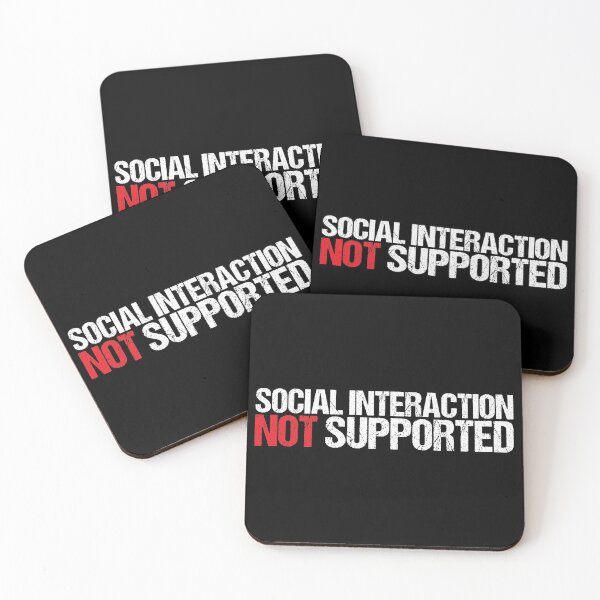 Item preview, Social Interaction Not Supported. designed and sold by ADAMYASS.