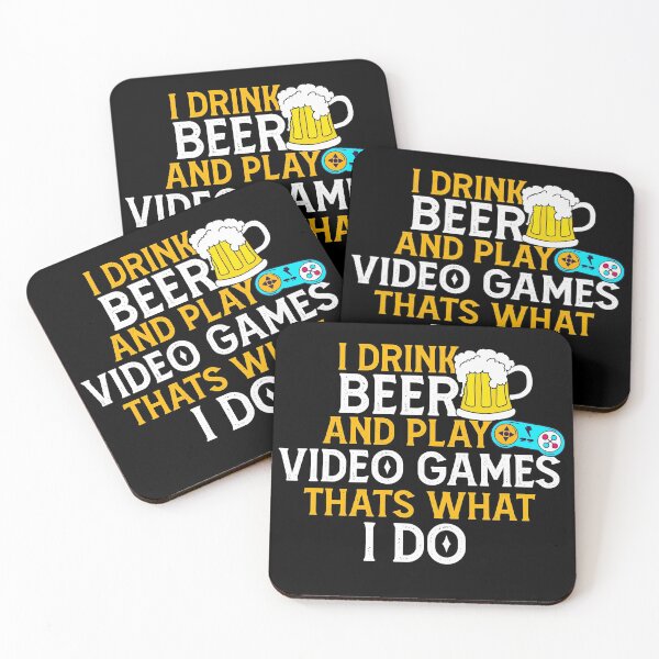 Item preview, I Drink Beer And Play Video Games That's What I Do Gaming T-Shirt   designed and sold by alldaycustoms.