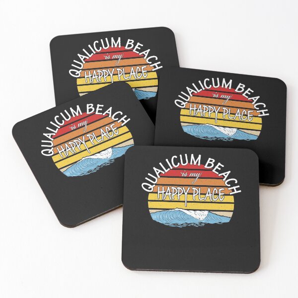 Item preview, Qualicum Beach Is My Happy Place Retro Vintage designed and sold by Renergie.
