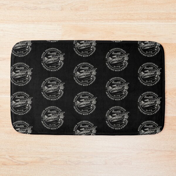 Item preview, Never Underestimate An Old Guy With A Biplane designed and sold by ThreadsNouveau.