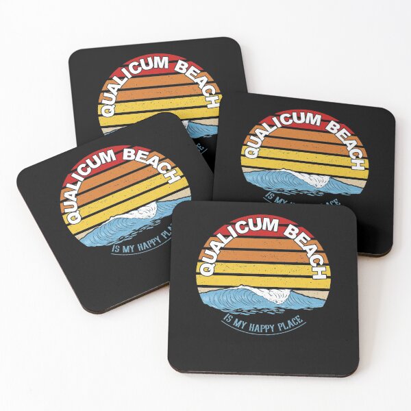 Item preview, Qualicum Beach Is My Happy Place Retro Vintage designed and sold by Renergie.