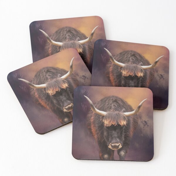 Item preview, Red Brown Highland Bull designed and sold by Elisabeth Lucas.