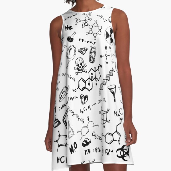 Chemistry Pattern 2 A-Line Dress