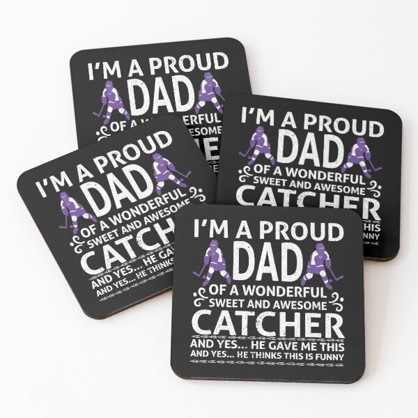 Item preview, i'm a proud dad of a wonderful sweet and awesome catcher ab yes.he gave me this | ice hockey gifts | hockey apparel | hockey goalie | hockey coach | hockey mom | hockey dad | hockey is life designed and sold by buzz1days.