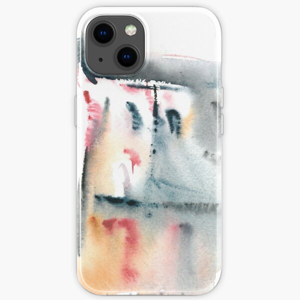 Subtle Pastel Urban Architecture Watercolor iPhone Soft Case