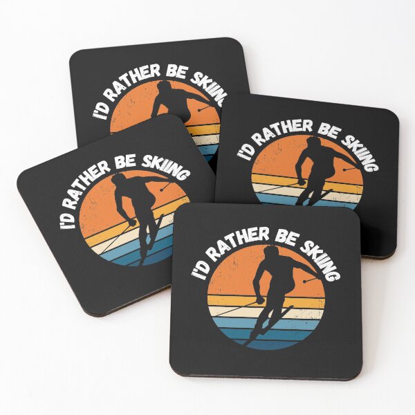 Item preview, I'd Rather Be Skiing, skier gift for ski lover designed and sold by ds-4.