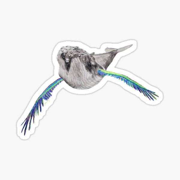 Item preview, Humpback whale with wings (blue & light green) designed and sold by Doris Thomas.