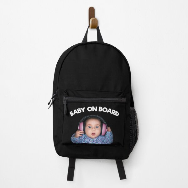 Item preview, Baby on Board Baby, with headphones (white text) designed and sold by strengthdesign.