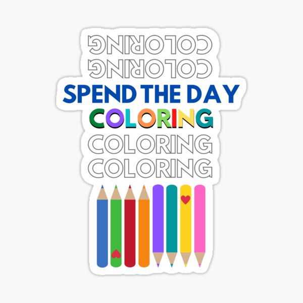 Adult coloring creative mom colorist Sticker