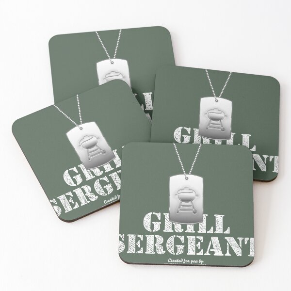 Item preview, Grill Sergeant T Shirt Dog Tag | Grill t-shirts designed and sold by Spassprediger.