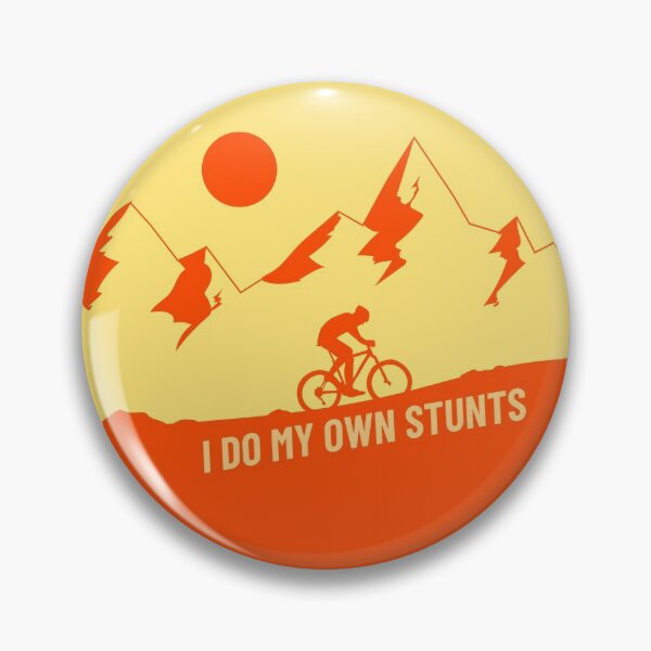 Item preview, I Do My Own Stunts, Biking in Mountains designed and sold by connortees.