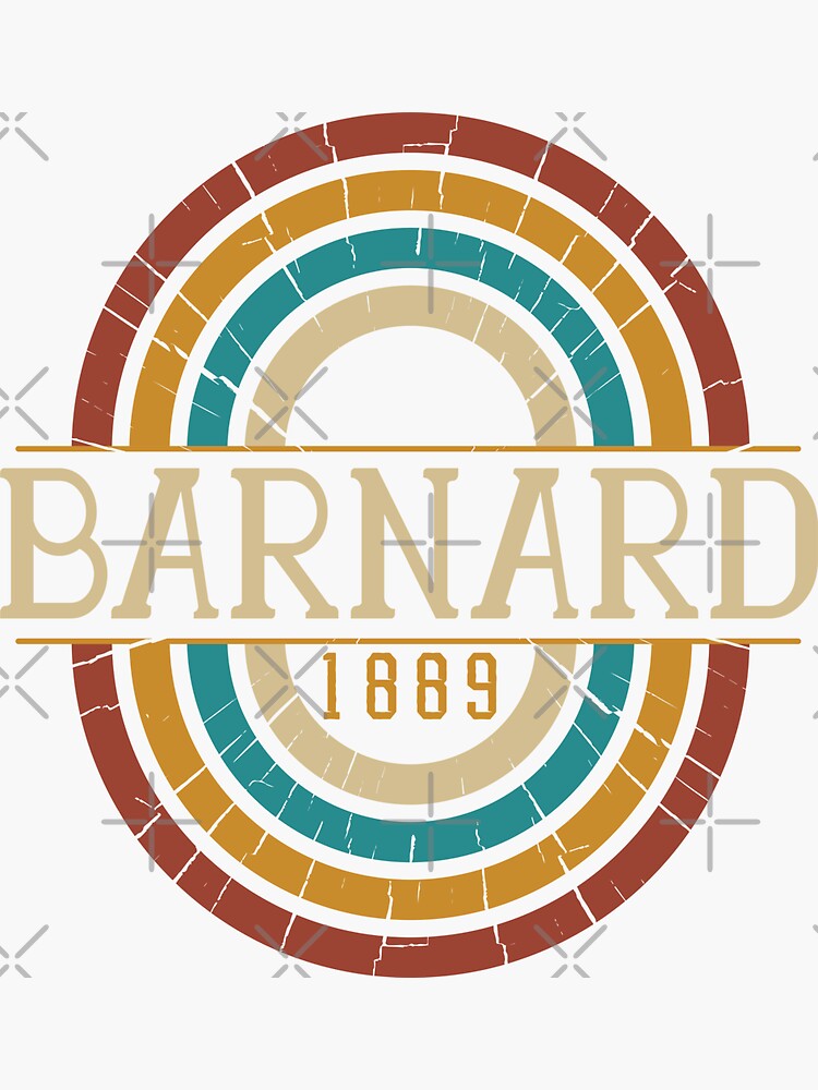 "Barnard College 1889 Vintage Artwork" Sticker for Sale by