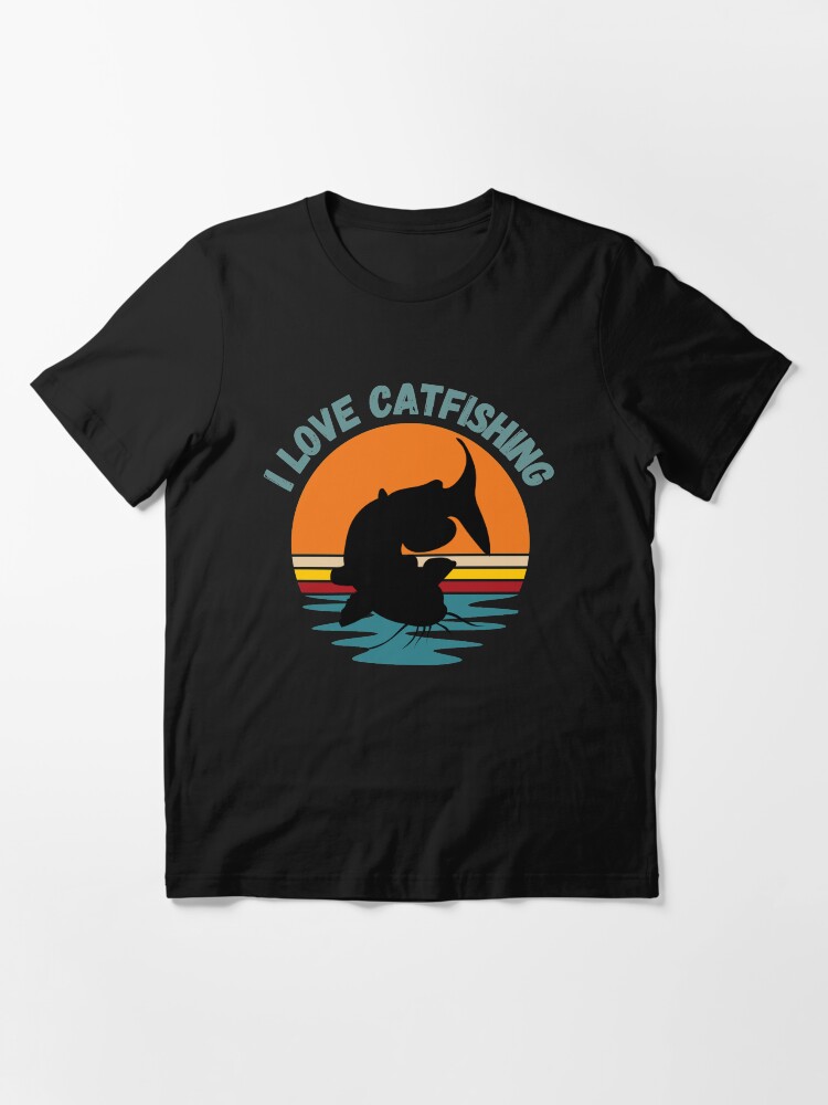 Alternate view of I love catfishing, catfish lover fishing gift Essential T-Shirt
