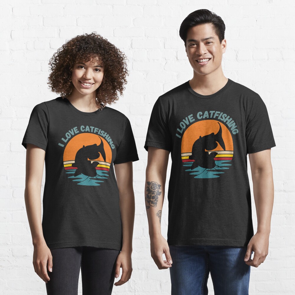 I love catfishing, catfish lover fishing gift Essential T-Shirt