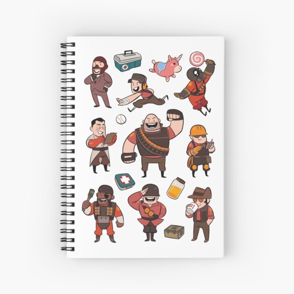 Team Fortress 2 / RED All Class Spiral Notebook