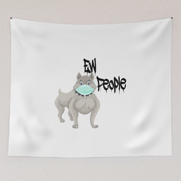 Item preview, Pitbull Ew People Pitbull Wearing a Face Mask Funny Idea  Gift For Mom Pitbull Owner Lovely Dog Christmas, Hilarious shirts illustrator  designed and sold by MoradovT-shirt.