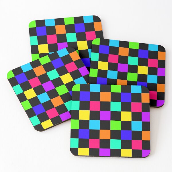 Item preview, Colorful Disco Checker Print designed and sold by Punderstandable.