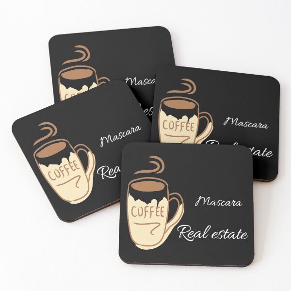 Item preview, Coffee mascara real estate shirt designed and sold by Luna-shop16.