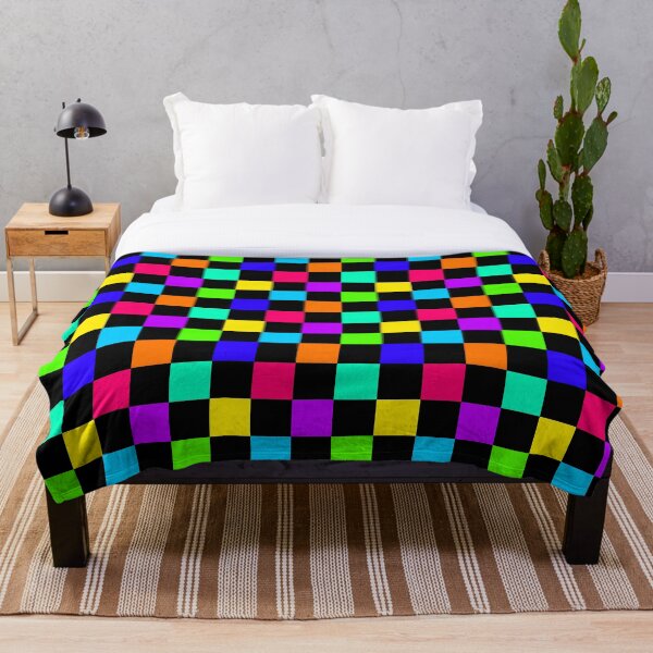 Item preview, Colorful Disco Checker Print designed and sold by Punderstandable.