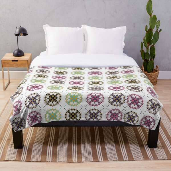 Item preview, Modern multi color mandala large pattern  designed and sold by Metwalli.