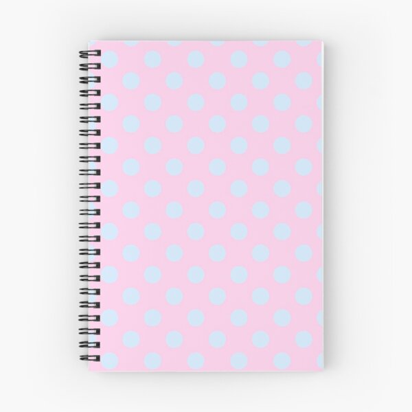 Item preview, Soft Blue Polka Dots on Soft Pink Background designed and sold by Bumblefuzzies.