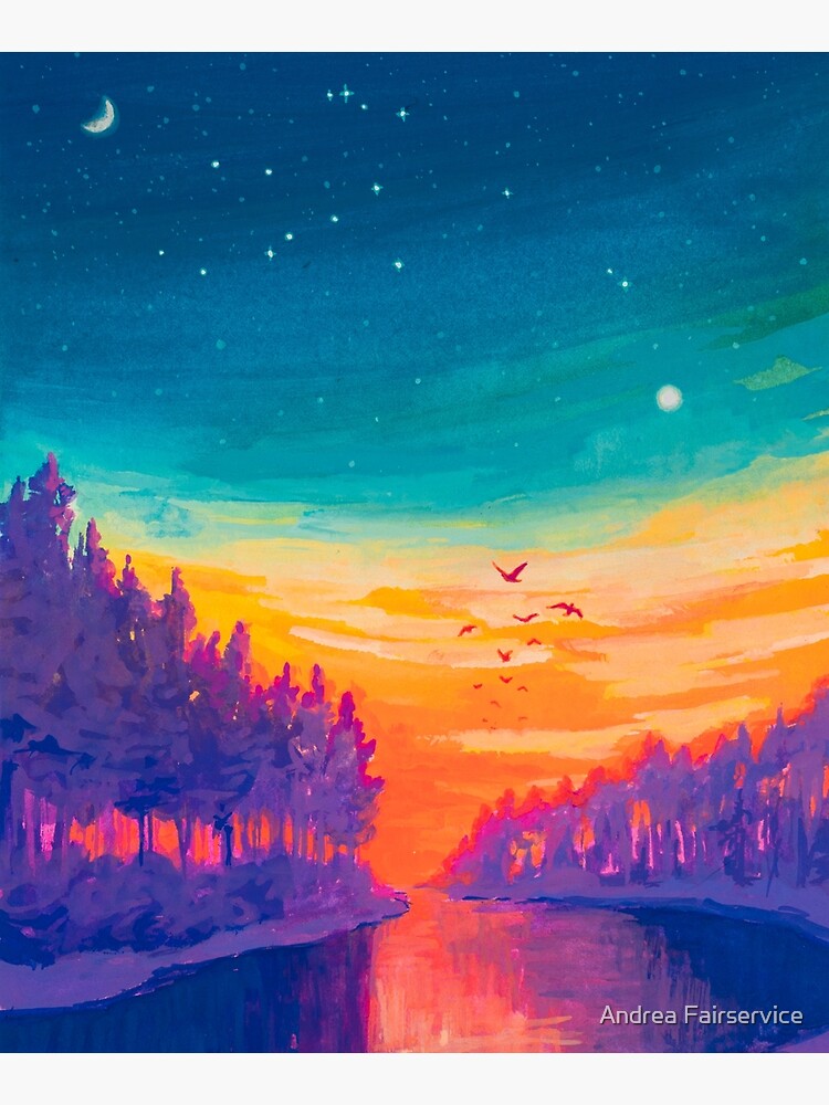 Zodiac Signs as Landscape Paintings- Aquarius / Great Conjuntion by Afair937