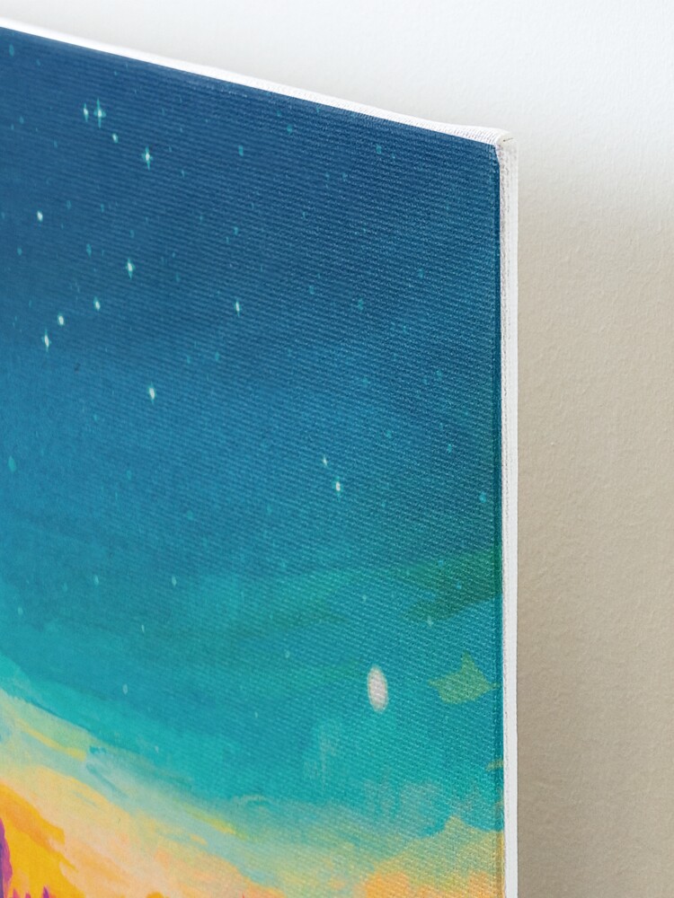 Alternate view of Zodiac Signs as Landscape Paintings- Aquarius / Great Conjuntion Mounted Print