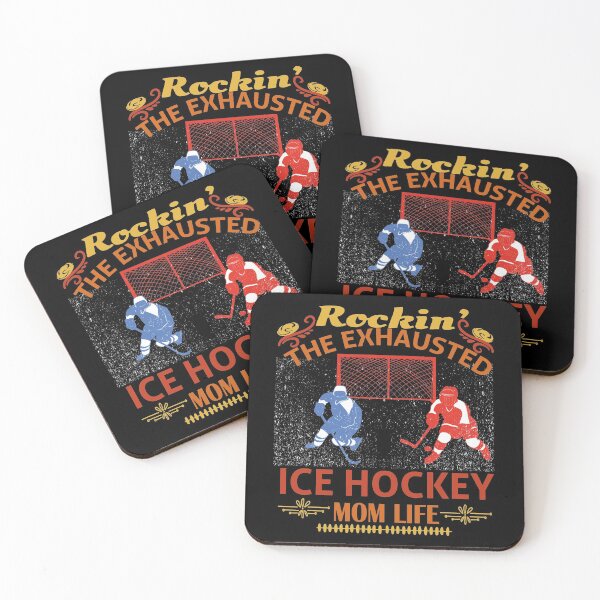 Item preview, Rockin'  the exhausted ice hockey mom life | ice hockey gifts | hockey apparel | hockey goalie | hockey coach | hockey mom | hockey dad | hockey is life designed and sold by buzz1days.